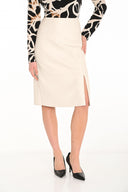 Frank Lyman Faux Leather Pencil Skirt Style 253405
