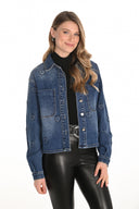 Frank Lyman Denim Button-Down Jacket Style 253708