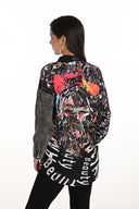 Frank Lyman Animal & Casual Print Long Sleeve Shirt Style 253749