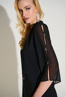 Joseph Ribkoff Layered 2 piece set with Rhinestone Detail Style 253755