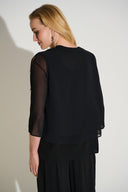 Joseph Ribkoff Layered 2 piece set with Rhinestone Detail Style 253755