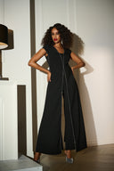 Joseph Ribkoff Wide Leg Jumpsuit with Rhinestone Detail Style 253757