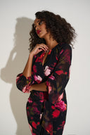 Joseph Ribkoff Black/Multi Floral Sheath Dress Style 253791