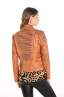 Frank Lyman Leatherette Biker Jacket Style 253817
