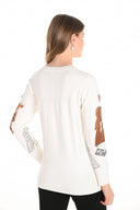Frank Lyman Graphic Print Long-sleeve Pullover Style 253820