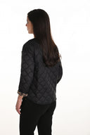 Frank Lyman Black/Gold Reversible Open Front Jacket Style 253821