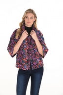 Frank Lyman Relaxed Fit 3/4 Sleeve Jacket with Embroidery Style 253830