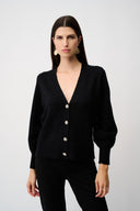 Joseph Ribkoff Cardigan with Puff Sleeves Style 253906