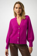 Joseph Ribkoff Cardigan with Puff Sleeves Style 253906