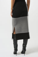 Joseph Ribkoff Jacquard Sweater Colour Block Skirt Style 253908