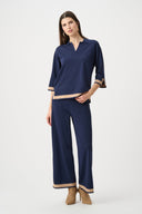 Joseph Ribkoff Sweater Knit Colour Block Culotte Pants Style 253910