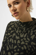 Joseph Ribkoff Animal Print Sweater Style 253912
