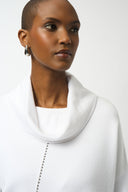 Joseph Ribkoff Cowl Neck Asymmetrical Pullover Style 253913