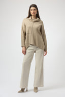 Joseph Ribkoff Cowl Neck Asymmetrical Pullover Style 253913