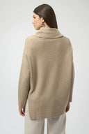 Joseph Ribkoff Cowl Neck Asymmetrical Pullover Style 253913