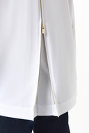 Joseph Ribkoff Stretch Poplin Button-Front Boxy Blouse Style 253923F26