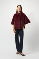 Joseph Ribkoff Bonded Faux Fur Suede Jacket Style 253924