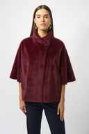 Joseph Ribkoff Bonded Faux Fur Suede Jacket Style 253924