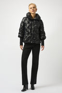 Joseph Ribkoff Pearl Quilted Puffer Trapeze Outdoor Jacket Style 253931