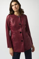 Joseph Ribkoff Foiled Faux Suede Fitted Jacket Style 253934
