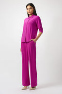 Joseph Ribkoff Silky Knit Button-Front Straight Blouse Style 253941