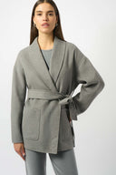 Joseph Ribkoff Belted Coat With Shawl Collar Style 253952