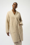 Joseph Ribkoff Feather Yarn Sweater Knit Coat Style 253955