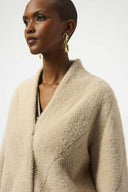 Joseph Ribkoff Feather Yarn Sweater Knit Coat Style 253955