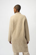 Joseph Ribkoff Feather Yarn Sweater Knit Coat Style 253955