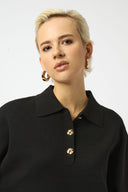 Joseph Ribkoff Boxy Pullover With Polo Collar Style 253962