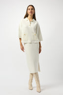 Joseph Ribkoff Boxy Pullover With Polo Collar Style 253962