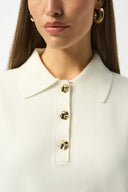 Joseph Ribkoff Boxy Pullover With Polo Collar Style 253962