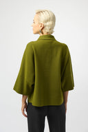 Joseph Ribkoff Boxy Pullover With Polo Collar Style 253962