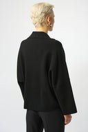 Joseph Ribkoff Boxy Pullover With Zipped Collar Style 253963