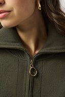 Joseph Ribkoff Boxy Pullover With Zipped Collar Style 253963