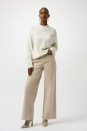 Joseph Ribkoff Wool Blend Sweater with Placement Stitch Style 253966.