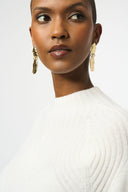 Joseph Ribkoff Wool Blend Sweater with Placement Stitch Style 253966