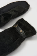 Joseph Ribkoff Faux Fur Gloves with Embellishments Style 253977