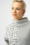 Joseph Ribkoff Mixed Print Boxy Sweater Style 253981