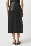 Joseph Ribkoff Leatherette Long Pencil Skirt Style 253991