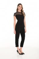 Frank Lyman Black Straight Pull-on Pants Style 254004