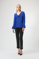 Joseph Ribkoff Satin Cowl Neck Top Style 254020