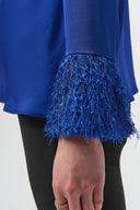 Joseph Ribkoff Satin Cowl Neck Top Style 254020