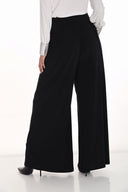Frank Lyman Black High-Waist Wide-Leg Pants Style 254022