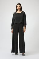 Joseph Ribkoff Black Wide Leg Jumpsuit Style 254055