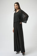 Joseph Ribkoff Black Wide Leg Jumpsuit Style 254055