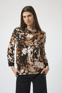 Joseph Ribkoff Animal Print Trapeze Tunic Style 254065