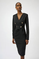 Joseph Ribkoff Black Sheath Dress Style 254069
