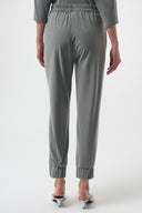 Joseph Ribkoff Grey Melange Pull-On Jogger Pants Style 254079