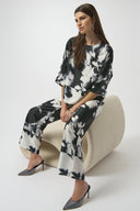 Joseph Ribkoff Floral Print Wide-Leg Pants Style 254081